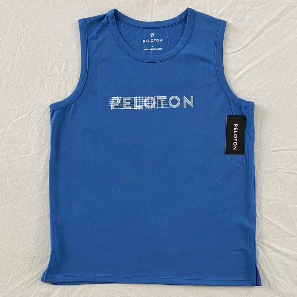 Peloton Womens Studio Side Slit Tank Blue M